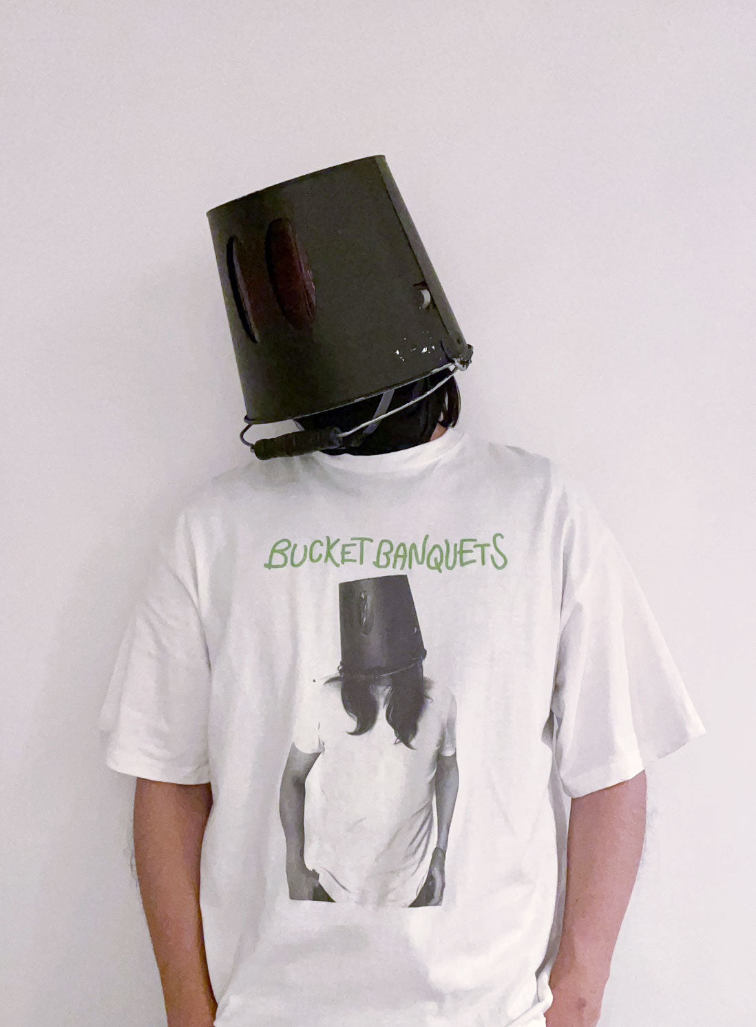 【Bucket Banquets】Green Text Tee