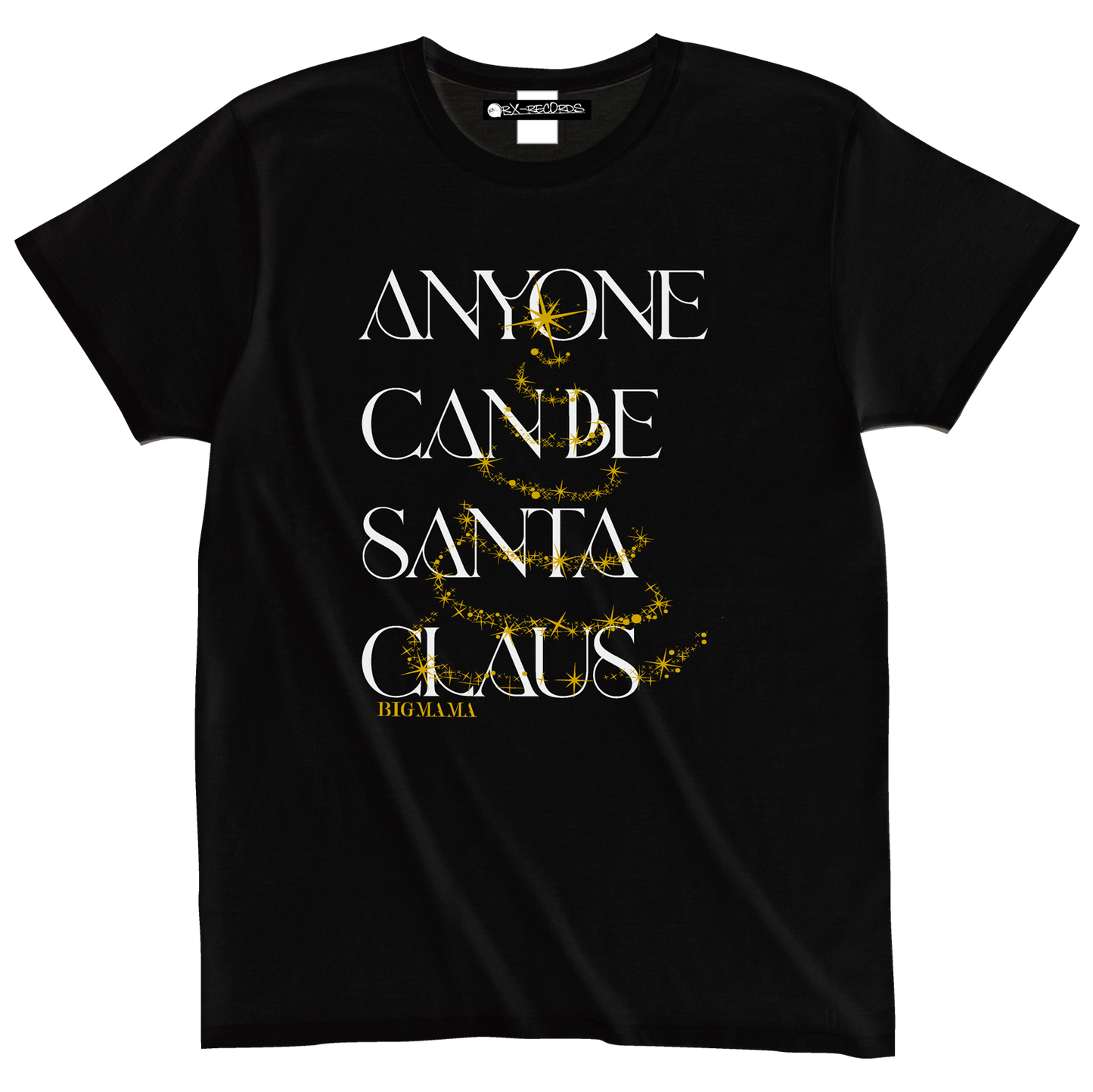 Anyone can be Santa Claus Tシャツ(黒)