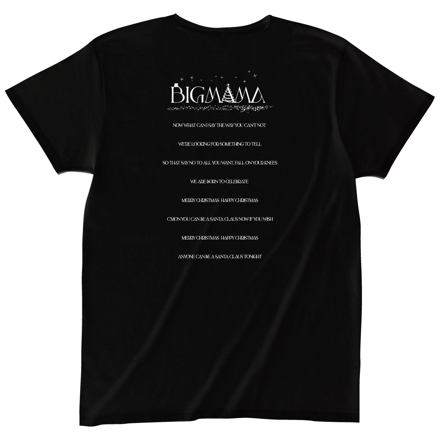 Anyone can be Santa Claus Tシャツ(黒)